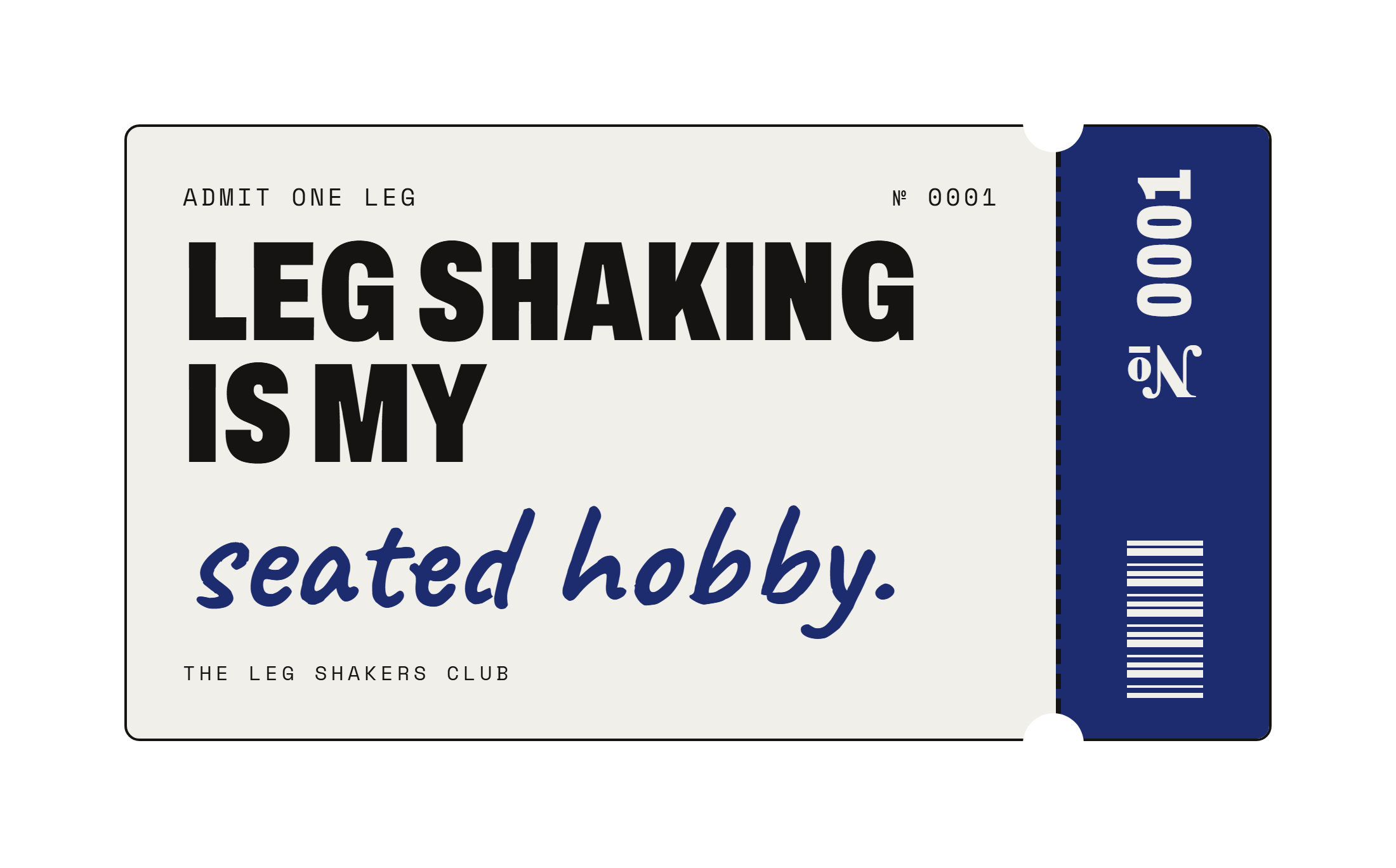 My seated hobby sticker